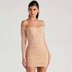 Sparkly Nude Cocktail dress